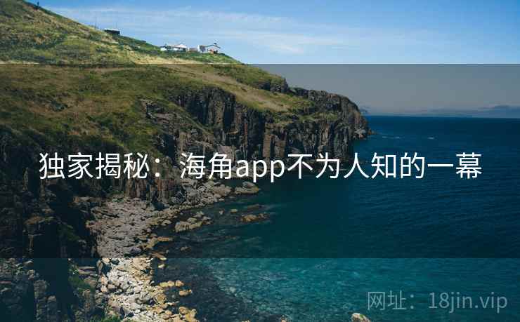 独家揭秘:海角app不为人知的一幕