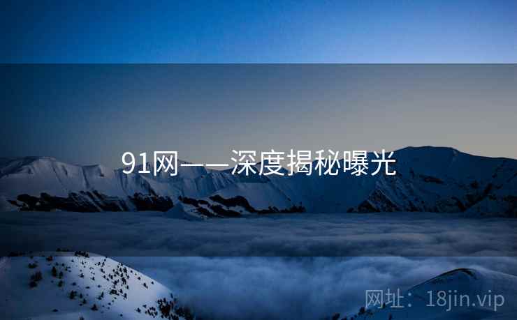 91网——深度揭秘曝光