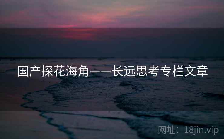国产探花海角——长远思考专栏文章